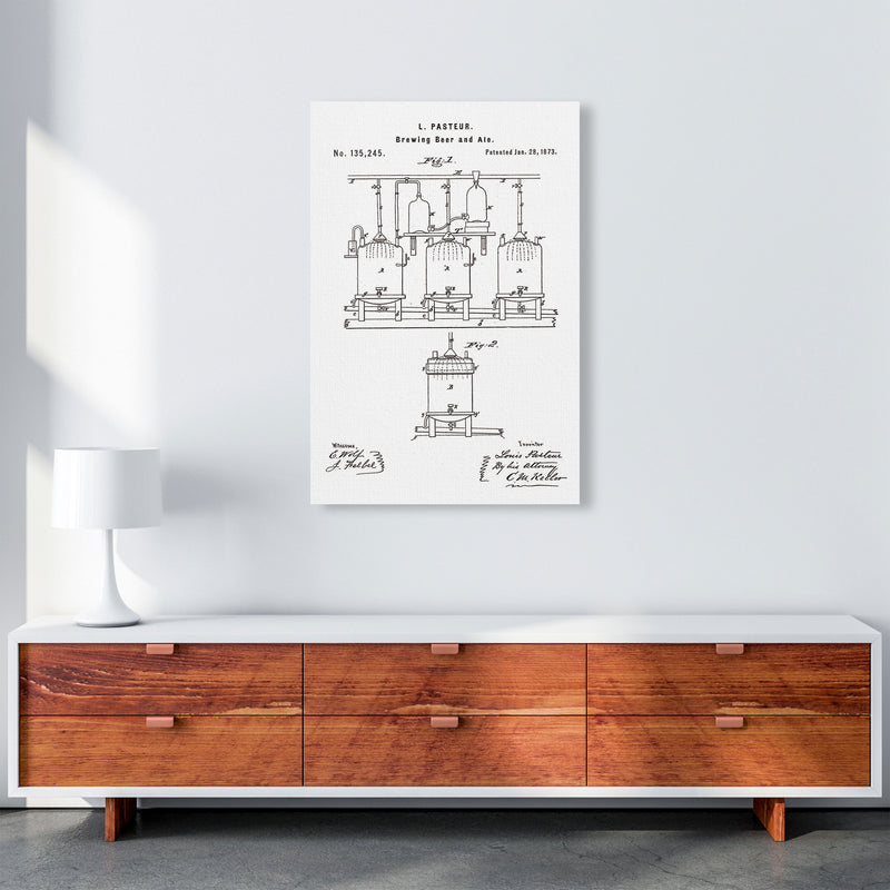 Brewing Beer Apparatus Patent Art Print by Jason Stanley A1 Canvas