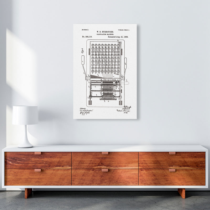 Calculating Machine Patent 2 Art Print by Jason Stanley A1 Canvas
