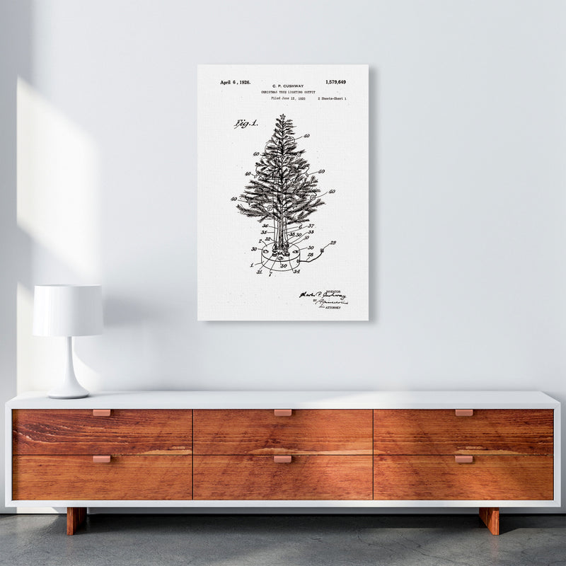 Christmas Tree Patent Art Print by Jason Stanley A1 Canvas