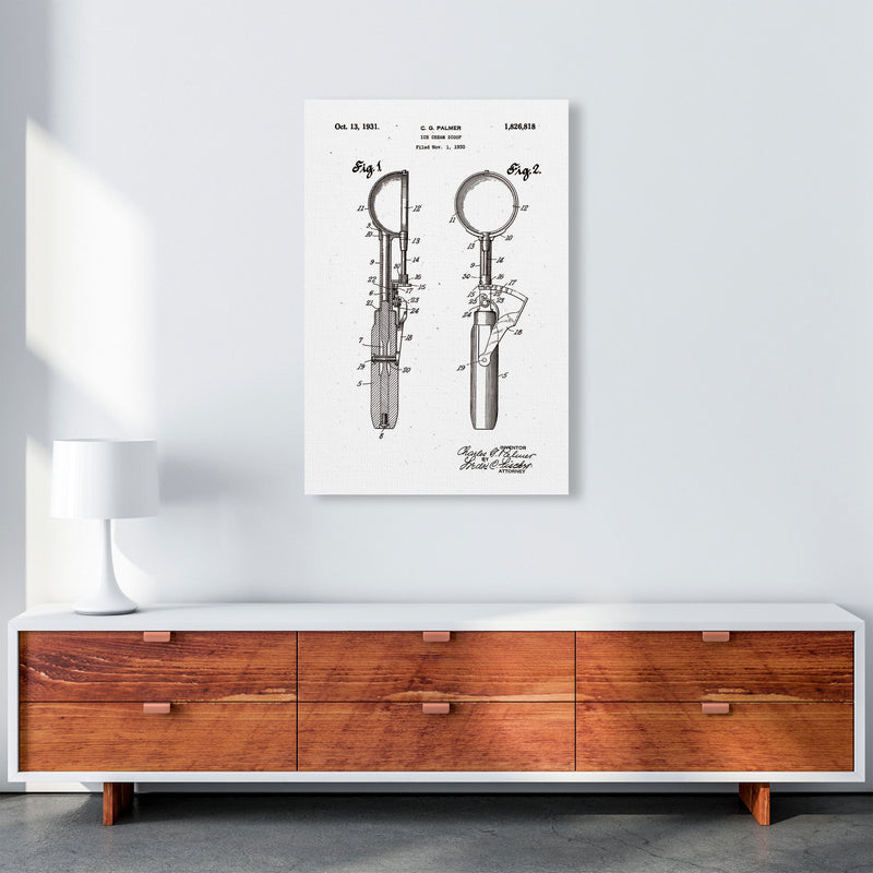 Ice Cream Scoop Patent Art Print by Jason Stanley A1 Canvas