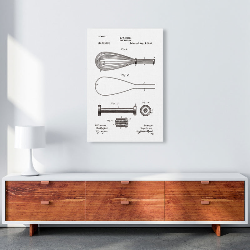 Egg Whipper Patent Art Print by Jason Stanley A1 Canvas