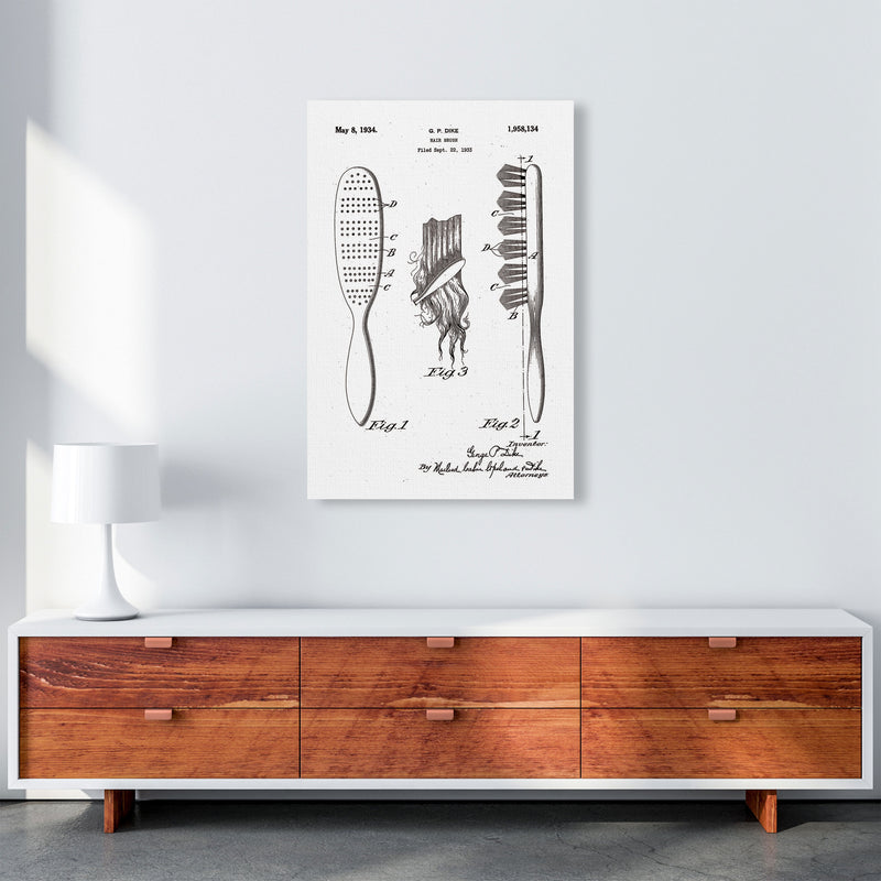 Hair Brush Patent Art Print by Jason Stanley A1 Canvas