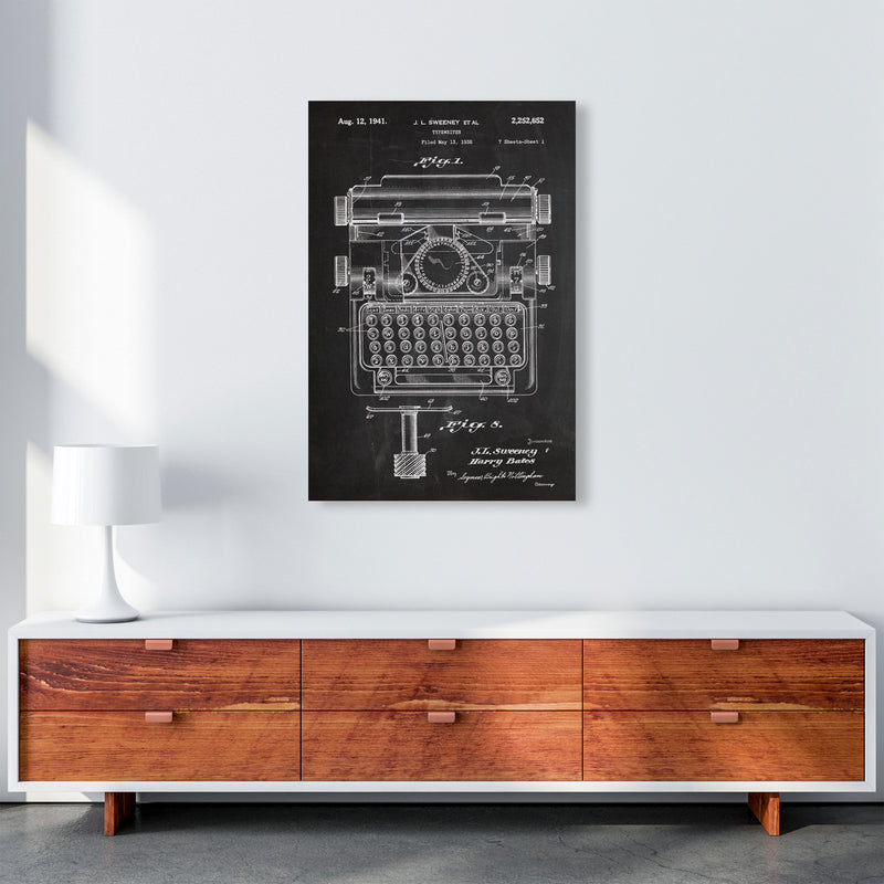 Type Writer Patent Art Print by Jason Stanley A1 Canvas