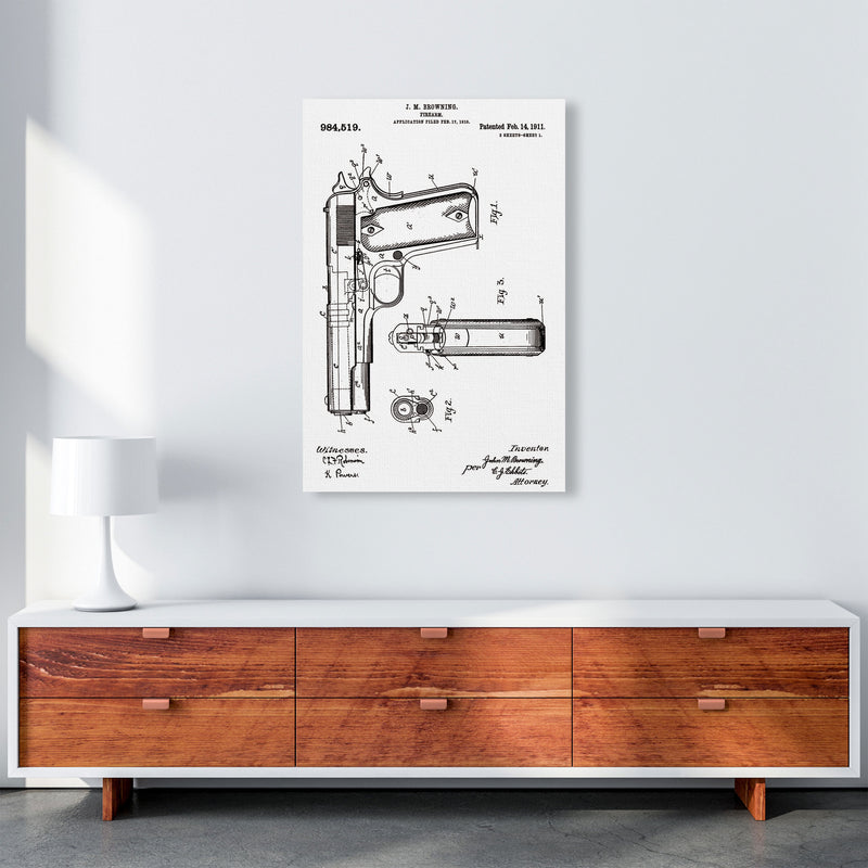 Gun Patent Art Print by Jason Stanley A1 Canvas