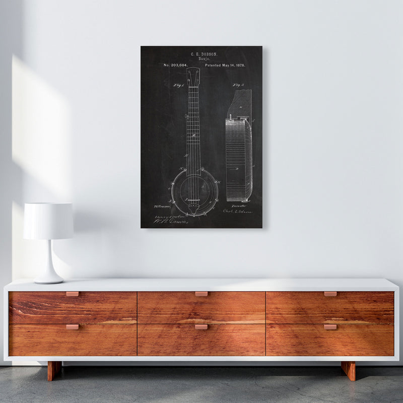 Banjo Patent Art Print by Jason Stanley A1 Canvas