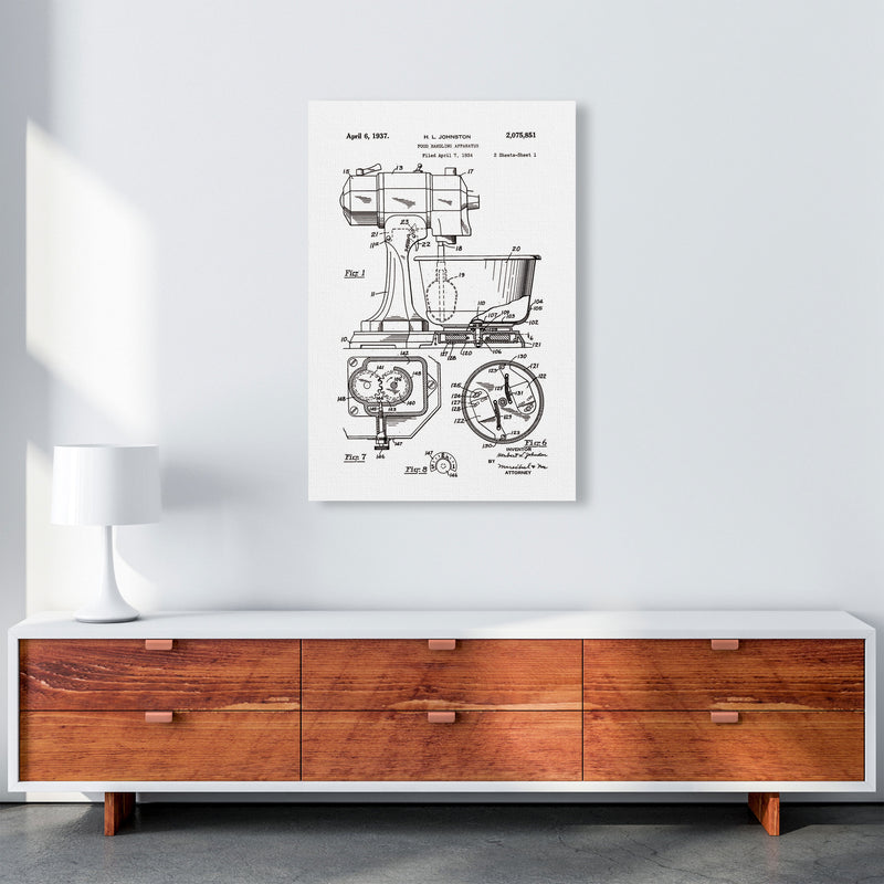 Mixer Patent Art Print by Jason Stanley A1 Canvas