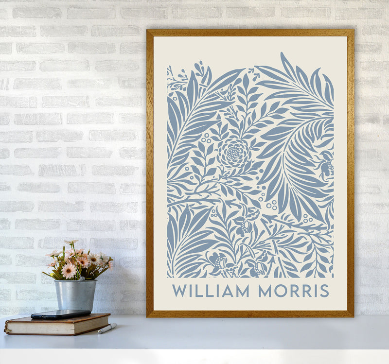 William Morris- Blue Wild Flowers Art Print by Jason Stanley A1 Print Only