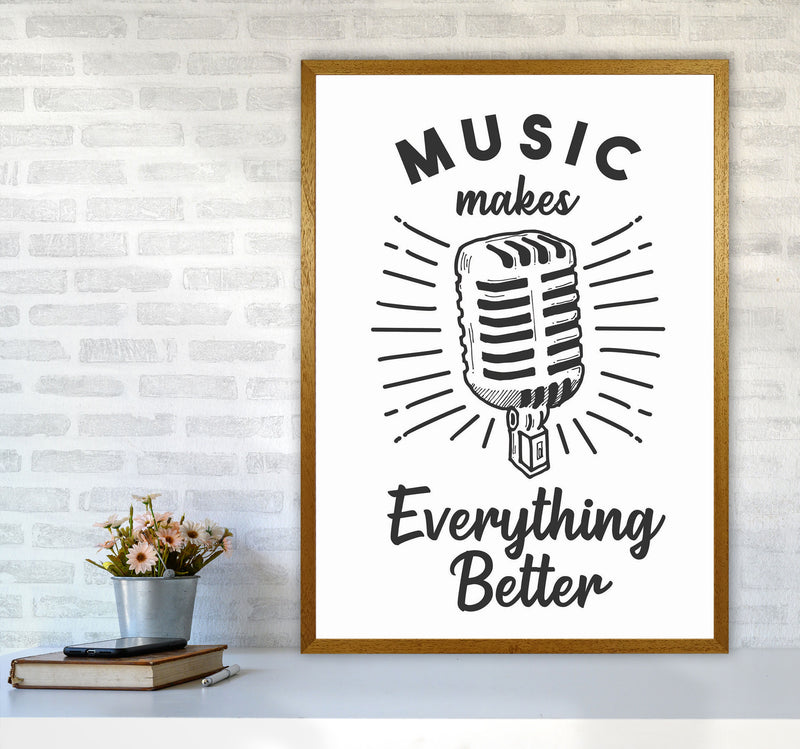 Music Makes Everything Better Art Print by Jason Stanley A1 Print Only
