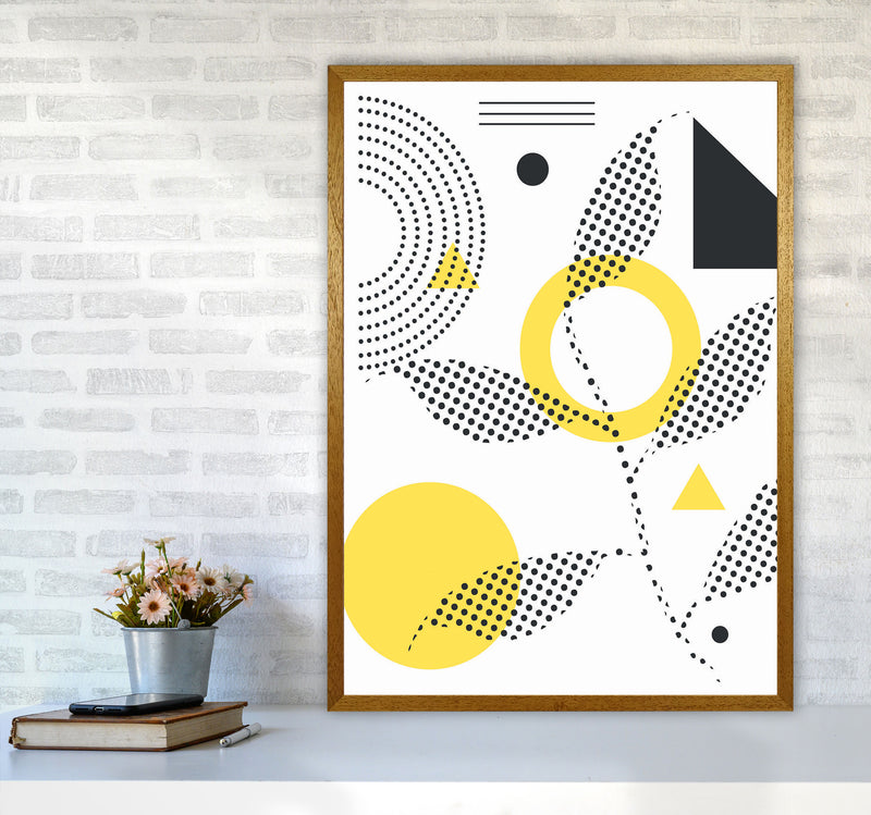 Abstract Halftone Shapes 2 Art Print by Jason Stanley A1 Print Only