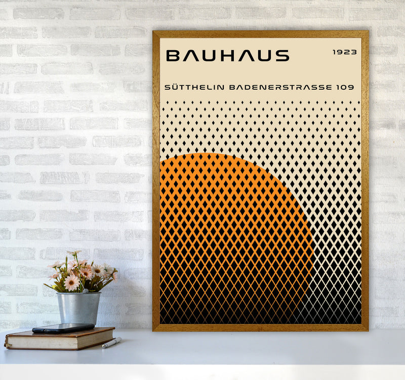 Bauhaus Geometric Yellow Art Print by Jason Stanley A1 Print Only