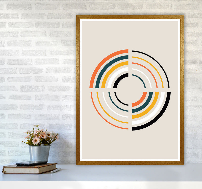 Retro Geometric Circle 2 Art Print by Jason Stanley A1 Print Only