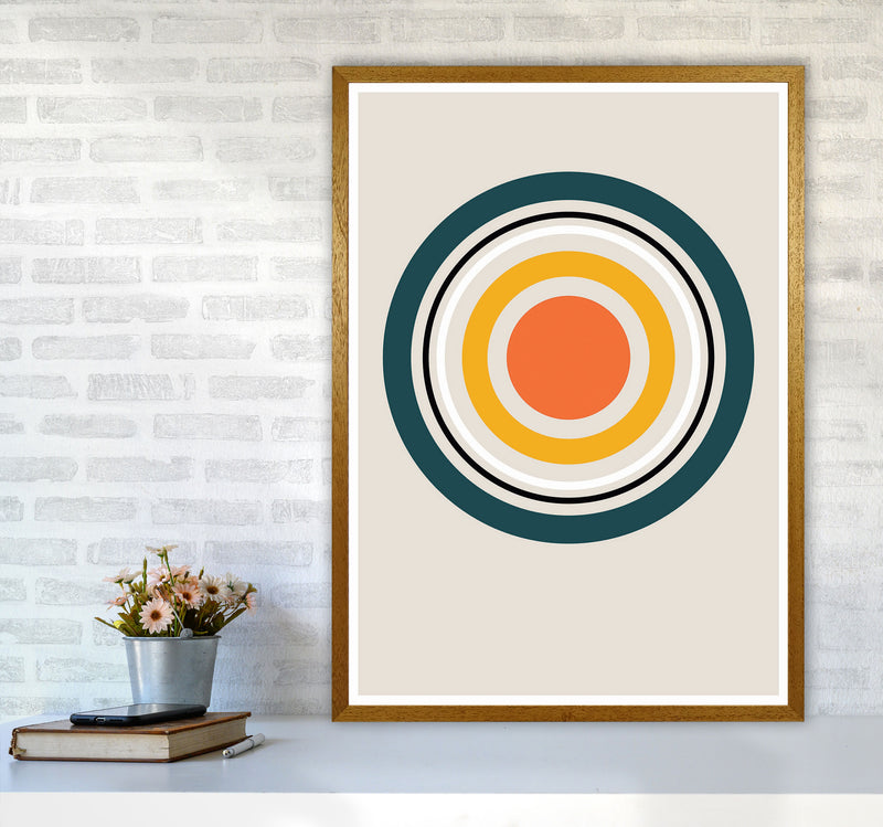 Retro Geometric Circle 3 Art Print by Jason Stanley A1 Print Only