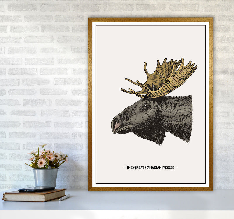The Great Canadian Moose Art Print by Jason Stanley A1 Print Only