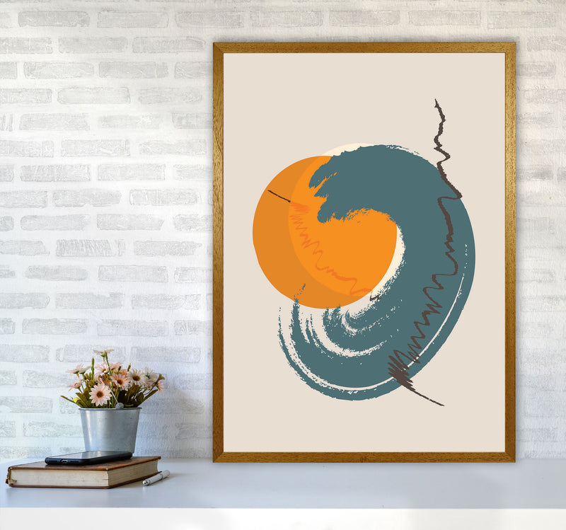 Sunshine Abstract Swirl Art Print by Jason Stanley A1 Print Only