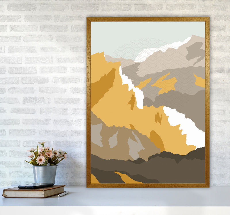 Japanese Mountain Scene Art Print by Jason Stanley A1 Print Only