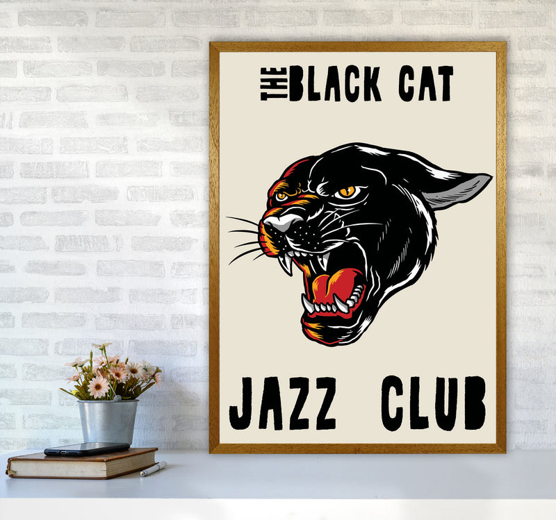The Black Cat Jazz Club Art Print by Jason Stanley A1 Print Only