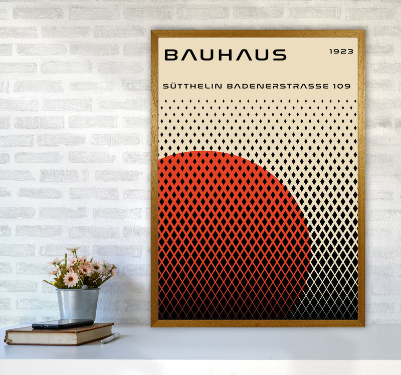 Bauhaus Geometric Red Art Print by Jason Stanley A1 Print Only