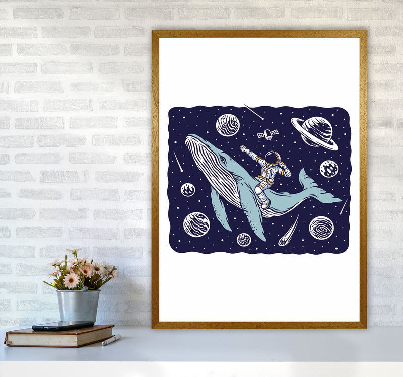 Galactic Whale Rider Art Print by Jason Stanley A1 Print Only