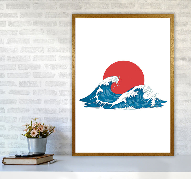 Japenses Wave Sunset Art Print by Jason Stanley A1 Print Only