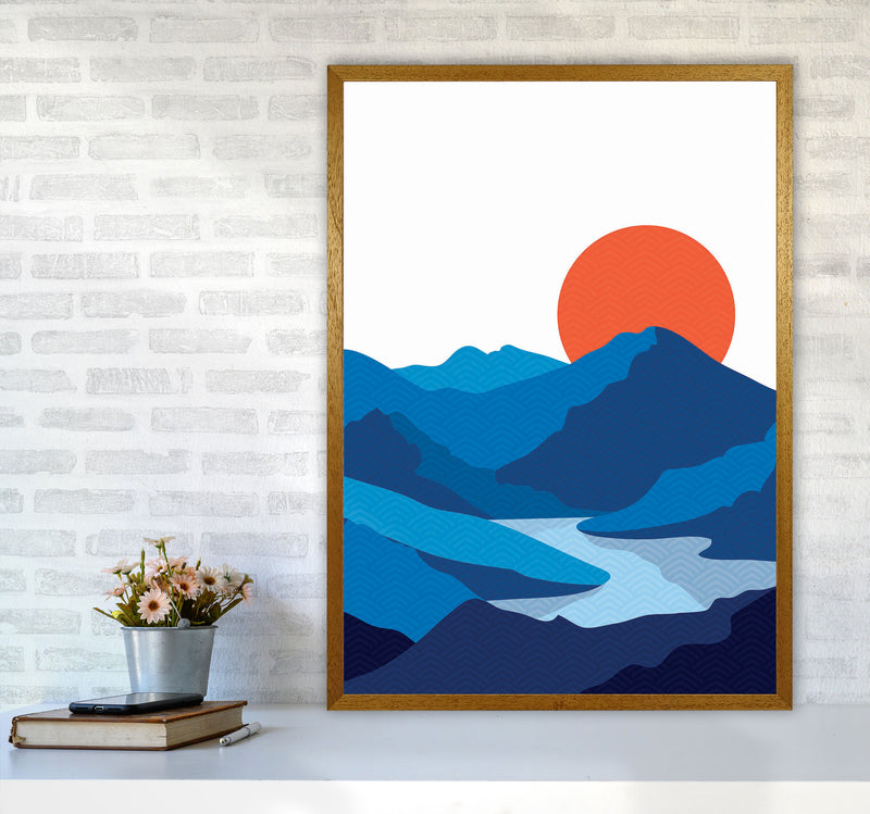 Japanese Mountain Art Print by Jason Stanley A1 Print Only