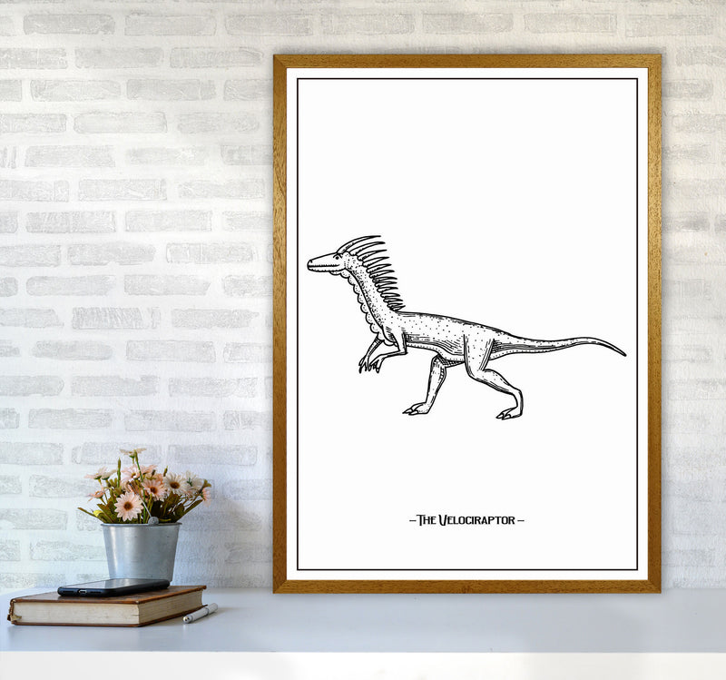 The Velociraptor Art Print by Jason Stanley A1 Print Only