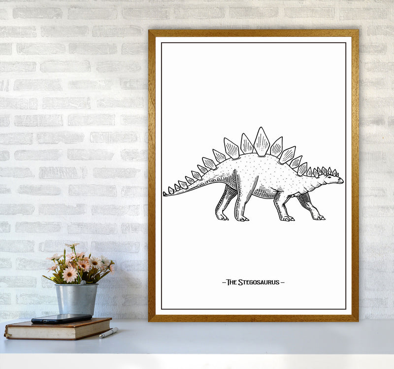 The Stegosaurus Art Print by Jason Stanley A1 Print Only