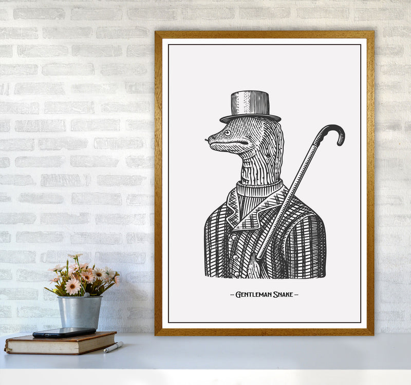 Gentlemen Snake Art Print by Jason Stanley A1 Print Only