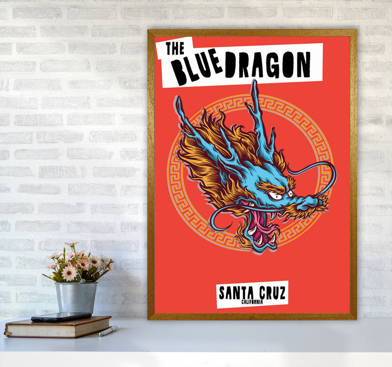 The Blue Dragon Art Print by Jason Stanley A1 Print Only