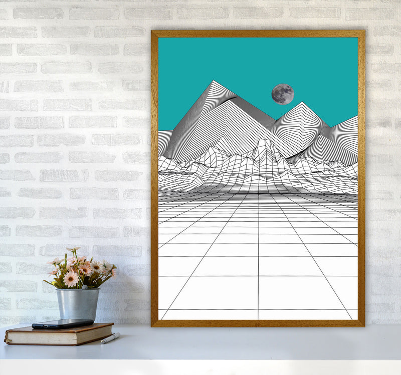 White Moon Rise Art Print by Jason Stanley A1 Print Only