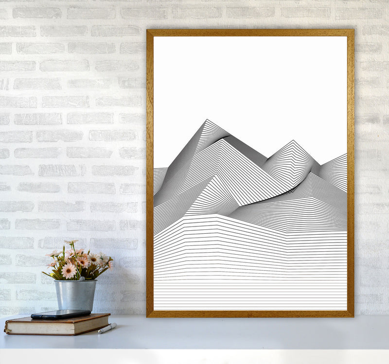 Line Mountains Art Print by Jason Stanley A1 Print Only