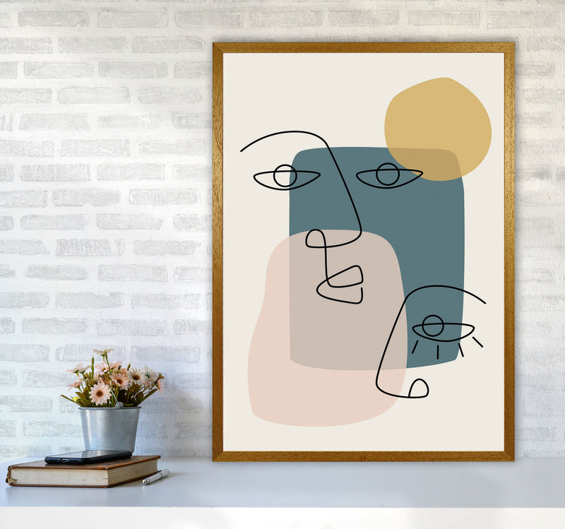 Abstract Faces Art Print by Jason Stanley A1 Print Only