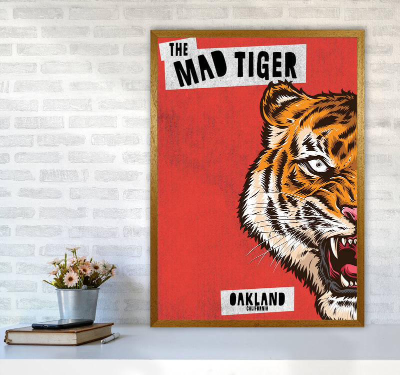 The Mad Tiger Art Print by Jason Stanley A1 Print Only