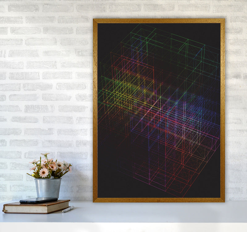 Laser Cube Art Print by Jason Stanley A1 Print Only