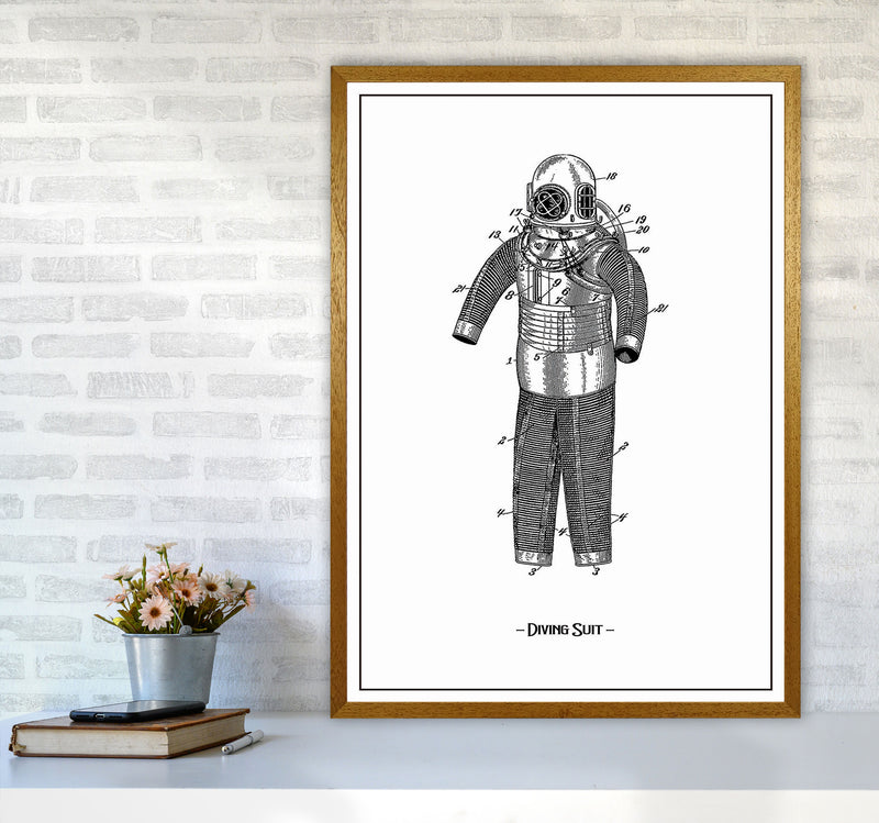 Diving Suit Art Print by Jason Stanley A1 Print Only