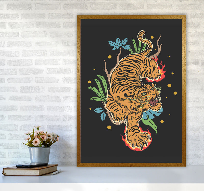 Classic Tiger Tattoo Art Print by Jason Stanley A1 Print Only