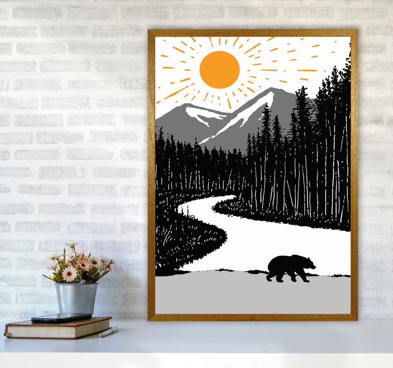 Bear By The River Art Print by Jason Stanley A1 Print Only