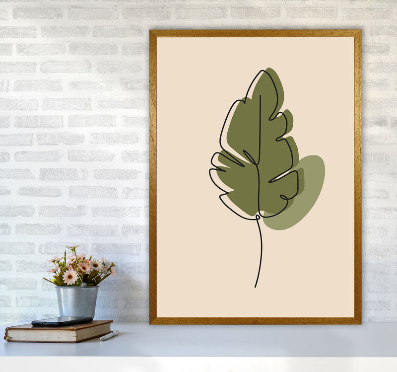 Abstract One Line Leaf Drawing III Art Print by Jason Stanley A1 Print Only