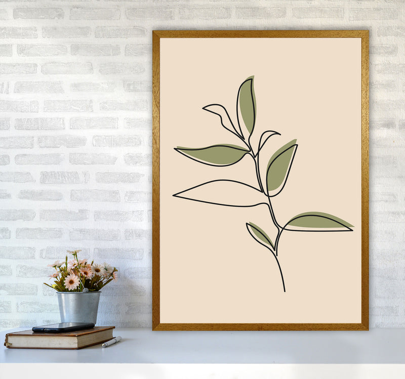 Abstract One Line Leaf Drawing I Art Print by Jason Stanley A1 Print Only