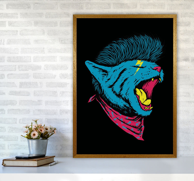 The Killer Cat Art Print by Jason Stanley A1 Print Only