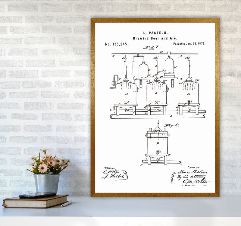 Brewing Beer Apparatus Patent Art Print by Jason Stanley A1 Print Only