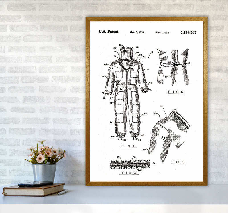Bee Keeper Suit Patent Art Print by Jason Stanley A1 Print Only