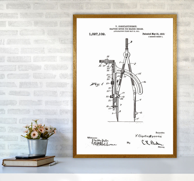 Drafting Device Patent Art Print by Jason Stanley A1 Print Only