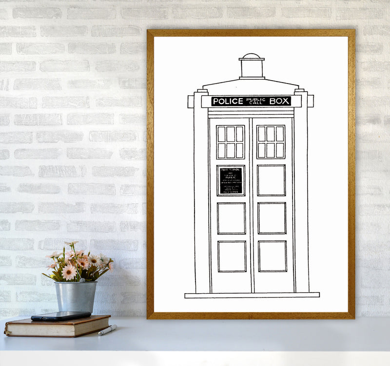 Police Call Box Patent Art Print by Jason Stanley A1 Print Only