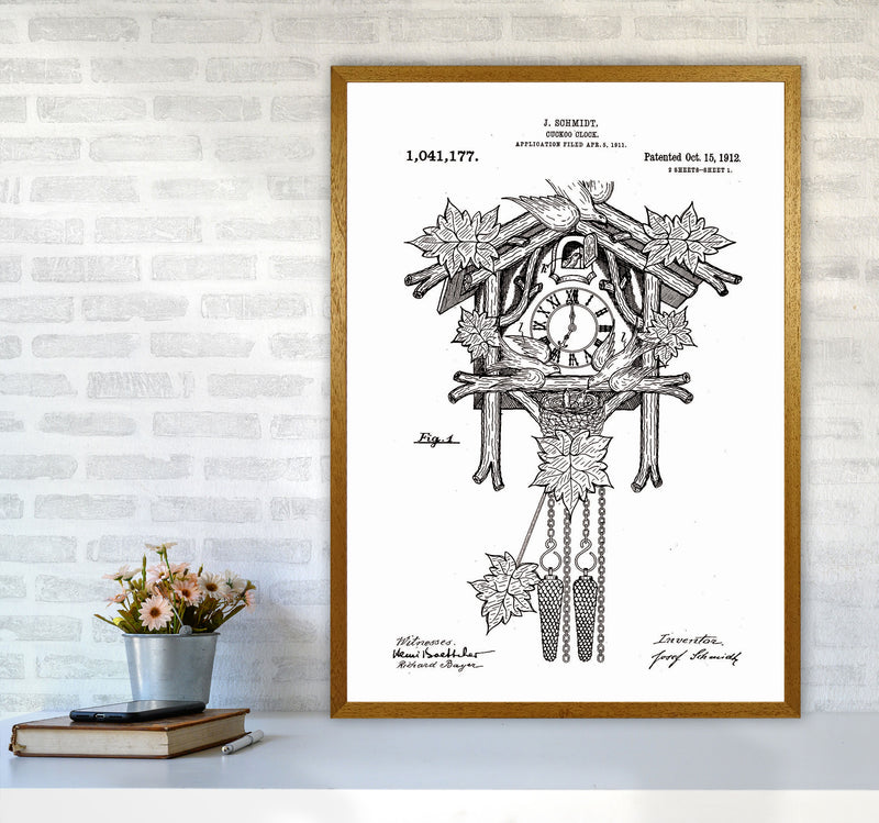 Cuckoo Clock Patent Art Print by Jason Stanley A1 Print Only