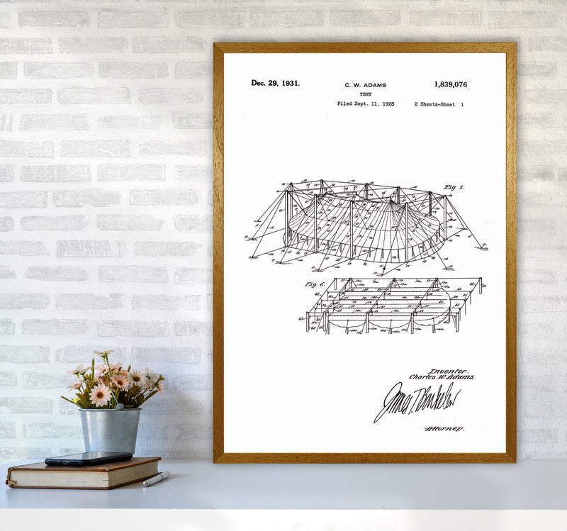 Carnival Tent Patent Art Print by Jason Stanley A1 Print Only