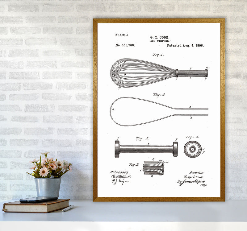 Egg Whipper Patent Art Print by Jason Stanley A1 Print Only
