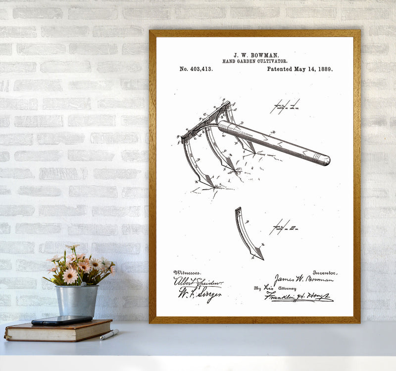 Garden Tool Patent Art Print by Jason Stanley A1 Print Only