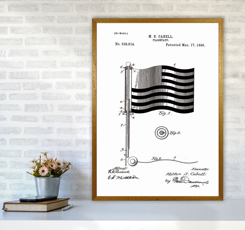 Flagstaff Patent Art Print by Jason Stanley A1 Print Only