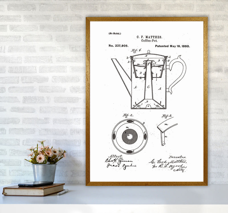 Coffee Pot Patent Art Print by Jason Stanley A1 Print Only