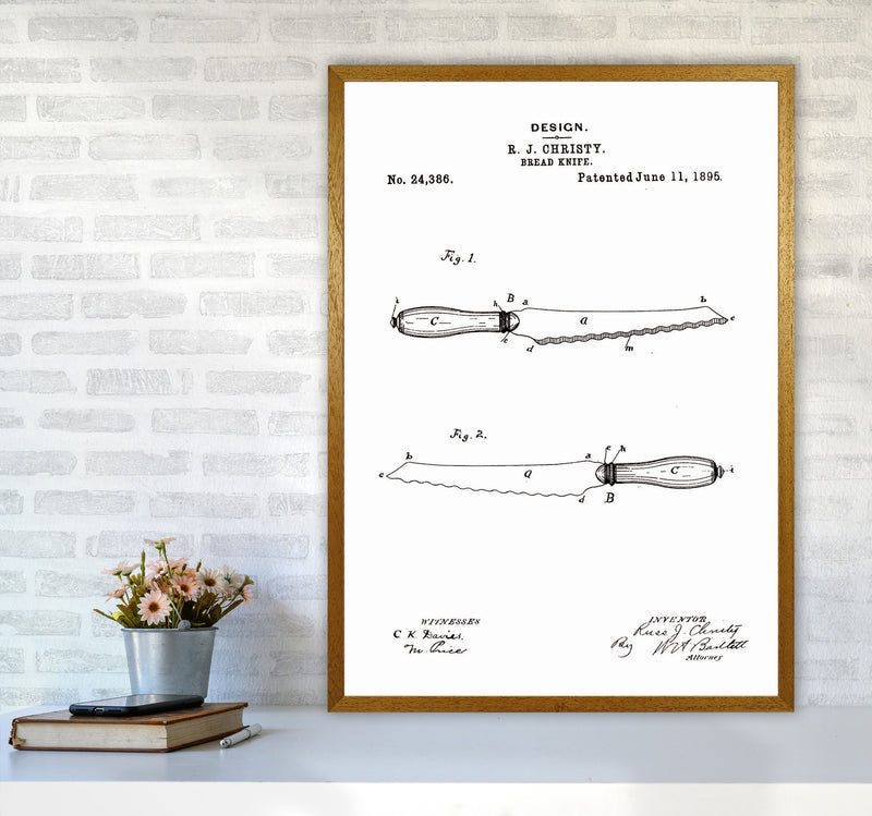 Bread Knife Patent Art Print by Jason Stanley A1 Print Only